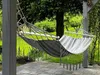 Verk 27124 Hamaka Houpací síť dřevo 200 x 100 cm šedá Náhled obrázku produktu 6