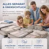 8er Set Kofferorganizer beige mit Kosmetiktasche und Produktbild-Vorschau 4