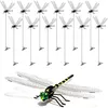 12er Set 3D Libellen-Clips mit Steckern - Realistische Produktbild-Vorschau 1