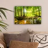 Wanddeko 30x20 cm - Wald - Landschaft - Grün - Natur, Produktbild-Vorschau 2