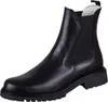 A single black leather boot is shown against a white background. Produktbild-Vorschau