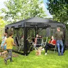 Pavillon 3x3 m faltbar mit Moskitonetz, Falt-Pavillon Produktbild-Vorschau 10