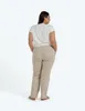Moraj Damen Hose gerade mit Bindeband elastisch – Ecru, Produktbild-Vorschau 6