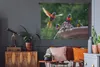 MuchoWow® Wandteppich Wandbehang Papagei - Wasser - Flügel Produktbild-Vorschau 5