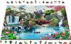 WOODEN CITY drevené puzzle vodopády v japonskej záhrade Náhľad obrázku produktu 3