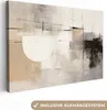 MuchoWow® - Obraz na płótnie - Abstrakcja - Sztuka - Szary, Podgląd zdjęcia produktu 1