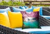 MuchoWow® Outdoor Kissen - Wasserfall - Baum - Rosa - Natur Produktbild-Vorschau 4