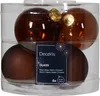 Christbaumkugeln Espresso braun transparent Ø 6 cm aus Glas Produktbild-Vorschau 3