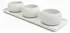 Snackschalen-Set mit Serviertablett, 4-teilig, weißes Produktbild-Vorschau 1