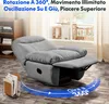 Poltrona relax ovale FLEXISPOT XC6 con copriletto, poltrona Anteprima dell’immagine prodotto 4