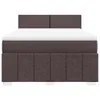 vidaXL Boxspringbett mit Matratze Dunkelbraun 140x200 cm Produktbild-Vorschau 6