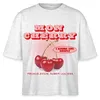 Spreadshirt Mon Cherry Love Vintage Fruit Design Boxy Shirt Produktbild-Vorschau 1