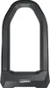 A black U-lock bicycle lock is shown against a white background. Produktbild-Vorschau
