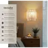 Kinkiet Lignea Lux z juty w stylu boho, 40 W Podgląd zdjęcia produktu 2