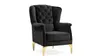 Sofa Set Komfort, in Spar-Set Schwarz Samtstoff 3+2+1 Produktbild-Vorschau 3