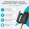 Siltcon® USB-C Laptop-Ladegerät 65W – Universal mit 3m Produktbild-Vorschau 2