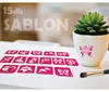 Schablonenset für Mädchen - 15-teilig für Glitzertattoos Produktbild-Vorschau 6