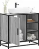 VidaXL 849287, Szary, Dąb, Metal, Drewno, 60 kg, 650 mm, Podgląd zdjęcia produktu 2