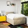 Langlebige Boxspringbett mit Matratze Creme 120x190 cm Produktbild-Vorschau 4