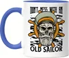 Don't mess with an old Sailor Tasse Blau Segler Geschenk Produktbild-Vorschau 1