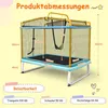 Prostokątna trampolina dla dzieci 3 w 1 190 x 124 cm Podgląd zdjęcia produktu 2