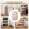Collage of storage boxes in different room settings. Voir les images du produit
