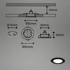 LED Einbauleuchten Bad 3x5W dimmbar Fernbedienung IP44 Produktbild-Vorschau 9