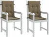 vidaXL Niedriglehner-Auflagen 2 Stk. Melange Taupe 100x50x4 Produktbild-Vorschau 2