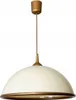 Lampa wisząca nad stół półokrągła kremowa złota Kuchnia Podgląd zdjęcia produktu 1