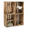 Holzkisten Set geflammt 50x40x30cm - Mix-Varianten mit & Produktbild-Vorschau 1
