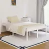 vidaXL Lit en bois massif blanc 120x190 cm Voir les images du produit 2