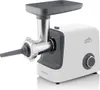 A white and gray electric meat grinder is shown against a white background. Produktbild-Vorschau