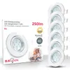 6x LED zapustené bodové svietidlo otočné biele GU10 stropné Náhľad obrázku produktu 15