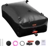 A black inflatable water storage bladder with accessories laid out below it. Náhľad obrázku produktu