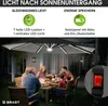 BRAST Alu Sonnenschirm Ampelschirm   Ø300cm Grau + LEDs   Produktbild-Vorschau 6