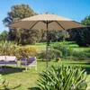 KINGSLEEVE® Parasol inclinable Ø 300cm taupe Parasol en Voir les images du produit 2