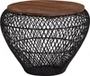 FineBuy Couchtisch Mango Massivholz Metall Schwarz 60x60x45 Produktbild-Vorschau 6