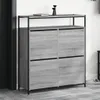 vidaXL Skriňa na topánky so 4 chlopňami Grey Sonoma Náhľad obrázku produktu 1