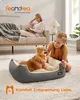 FEANDREA Hundebett, Hundekorb mit Wendekissen, 70 x 55 x 21 Produktbild-Vorschau 8