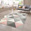 Teppich mit Dreieck Muster in Rosa Grau Creme Größe - 160 x Produktbild-Vorschau 1