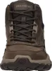 A close-up, front-facing view of a brown Skechers men's lace-up boot. Voir les images du produit