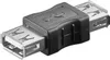 USB-A-Adapter, Kupplung, schwarz 2,5 W, 0,5 A, 480 Mbit/s, Produktbild-Vorschau 3