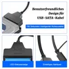 USB 3.0 SATA Adapterkabel mit UASP für 2,5 Zoll HDD und SSD Produktbild-Vorschau 2