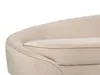 BELIANI Sofa Hellbeige Samt 2-Sitzer Oval Gebogen Dicke Produktbild-Vorschau 5