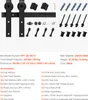 SucceBuy ferramenta per porte scorrevoli 150 kg, binario da Anteprima dell’immagine prodotto 7