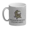Einhorn-Mumie Glitzer-Kaffeebecher mit Spruch Du bist doch Produktbild-Vorschau 2