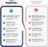 A comparison chart showing the advantages of Holzbrink products versus competitors. Produktbild-Vorschau