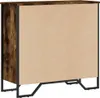 vidaXL Libreria in rovere fumé 80x31x74,5 cm Materiale a Anteprima dell’immagine prodotto 6