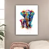 MuchoWow® - Leinwandbilder - Elefanten - Tiere - Farbe - Produktbild-Vorschau 2