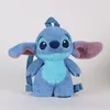 A plush toy backpack shaped like the character Stitch from Disney's Lilo & Stitch. Voir les images du produit